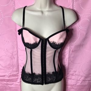 Pink n black sexy little things top